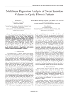 Multilinear Regression Analysis of Sweat Secretion Volumes in Cystic Fibrosis Patients