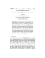RDF stream reasoning via answer set programming on modern big data platform