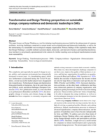 Transformation and Design Thinking: perspectives on sustainable change, company resilience and democratic leadership in SMEs