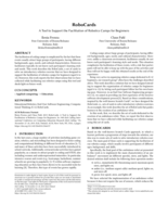 RoboCards: A tool to support the facilitation of robotics camps for beginners