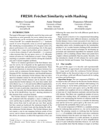 FRESH: Fréchet Similarity with Hashing