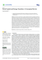 Social Capital and Energy Transition: A Conceptual Review