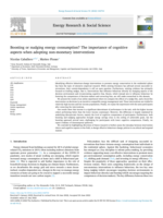 Boosting or nudging energy consumption? The importance of cognitive aspects when adopting non-monetary interventions