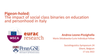 Pigeon-holed: The impact of class binaries on education and personhood in Italy