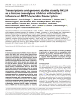 Transcriptomic and genomic studies classify NKL54 as a histone deacetylase inhibitor with indirect influence on MEF2-dependent transcription