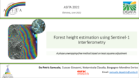 Forest height estimation using Sentinel-1 Interferometry: A phase unwrapping-free method based on least squaresadjustment