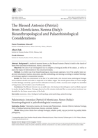 The Blessed Antonio (Patrizi) from Monticiano, Sienna (Italy): Bioanthropological and Palaeohistological Considerations