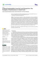 Cultural Sustainability from the Local Perspective: The Example of Transhumance in South Tyrol