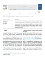 The Role of Engineers in Harmonising Human Values for AI Systems Design