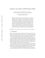Semantics and Analysis of DMN Decision Tables