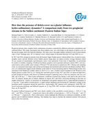 How does the presence of debris-cover on a glacier influence hydro-sedimentary dynamics? A comparison study from two proglacial streams in the Sulden catchment (Eastern Italian Alps)