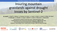 Insuring mountain grasslands against drought losses by Sentinel-2