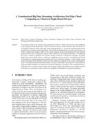 A Containerized Big Data Streaming Architecture for Edge Cloud Computing on Clustered Single-Board Devices