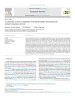 A systematic review on subjective well-being benefits associated with cultural ecosystem services