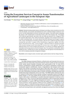 Consequences of the transformation of agricultural landscapes on ecosystem services in the European Alps