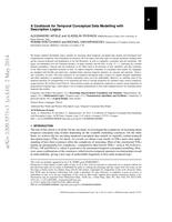 A Cookbook for Temporal Conceptual Data Modelling with Description Logics