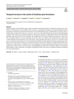 Temporal increase in the extent of Sardinian pine formations