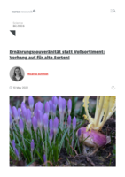 Ernährungssouveränität statt Vollsortiment: Vorhang auf für alte Sorten!