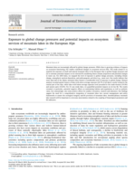 Exposure to global change pressures and potential impacts on ecosystem services of mountain lakes in the European Alps
