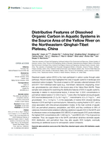 Distributive features of dissolved organic carbon in aquatic systems in the Source Area of Yellow River on Northeastern Qinghai-Tibet Plateau, South West China