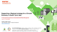 Supporting a regional strategy for circular economy in South Tyrol, Italy