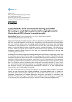 Assessment of a short-term machine learning streamflow forecasting in small Alpine catchments leveraging Deutscher Wetterdienst ICON climate forecasting model