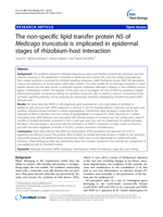 The non-specific lipid transfer protein N5 of Medicago truncatula is implicated in epidermal stages of rhizobium-host interaction