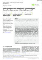 Forecasting soil erosion and sediment yields during flash floods: The disastrous case of Mandra, Greece, 2017