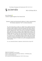 Syntactic variation and interactional coherence in online communication: The German conjunction "weil" in written interactions
