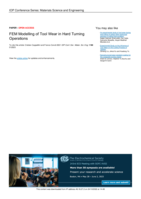 FEM Modeling of Tool Wear in Hard Turning Operations