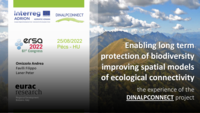 Enabling long term protection of biodiversity improving spatial models of ecological connectivity: The experience of the DINALPCONNECT project