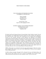 War, Socialism, and the Rise of Fascism: An Empirical Exploration