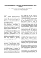 Spatial evaluation of the effects of sun radiation and clothing adaptation in indoor comfort simulations