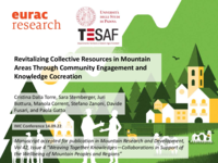 Revitalizing Collective Resources in Mountain Areas Through Community Engagement and Knowledge Cocreation