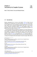 Narrativity in Complex Systems