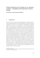 Pratiche riflessive per lo sviluppo di uno “sguardo sospeso”: competenze interculturali per il lavoro sociale