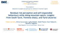 Residual risk perception and self-responsible behaviours while doing mountain sports: insights from South Tyrol, Trentino (Italy), and Tyrol (Austria)