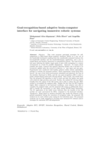 Goal-recognition-based Adaptive Brain-Computer Interface for Navigating in Immersive Robotic Systems