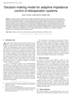 Decision-making Model for Adaptive Impedance Control of Teleoperation Systems
