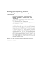 Invariance and variability in interaction error-related potentials and their consequences for classification