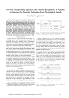 Towards incorporating appraisal into emotion recognition: A dynamic architecture for intensity estimation from physiological signals