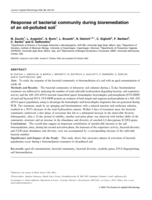 Response of bacterial community during bioremediation of an oil-polluted soil