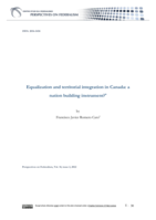Equalization and territorial integration in Canada: a nation building instrument?