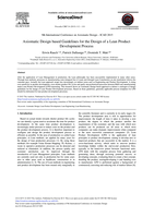 Axiomatic Design based Guidelines for the Design of a Lean Product Development Process