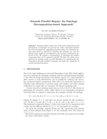 Towards Parallel Repair: An Ontology Decomposition-based Approach