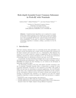 Role-depth bounded Least Common Subsumer in Prob-EL with Nominals