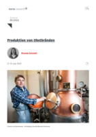 Produktion von Obstbränden = Produzione di acquaviti