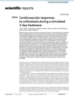 Cardiovascular responses to orthostasis during a simulated 3-day heatwave