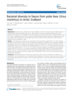 Bacterial diversity in faeces from polar bear (Ursus maritimus) in Arctic Svalbard