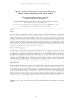 Quality, environmental and economic factors influencing electric vehicles penetration in the Italian market